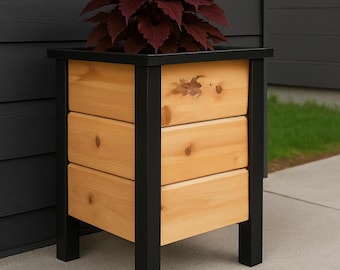 DIY Wooden Planter Box Plan: Easy Raised Garden (PDF Pattern, 15.5x20")