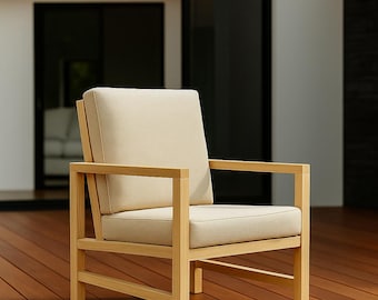 DIY Deck Chair Woodworking Plan: Modern Outdoor Seating (PDF Download)