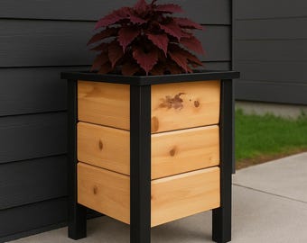 DIY Planter Box Build Plan – Easy Outdoor Raised Wooden Planter Plans (15.5"x20") – Beginner Friendly Garden Box PDF