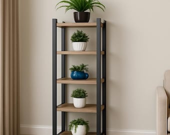 Tiered Wood Plant Stand Woodworking Plans PDF: DIY Indoor Plant Organizer (Digital Download)