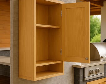 Wall-Mounted Bar Cabinet Plan: DIY Liquor Shelf, Coffee Station (PDF Download)