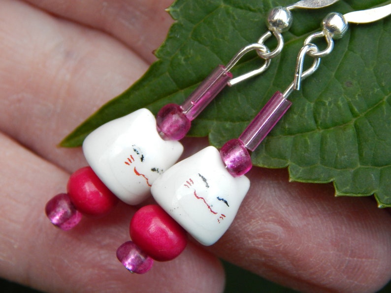 Cat Lover Gift Kawaii Earrings Maneki-neko Cat Earrings China Cat Earrings Asian Kitty Earrings Kitty Earrings Neko Earrings