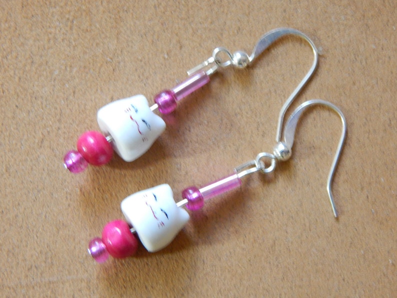 Cat Lover Gift Kawaii Earrings Maneki-neko Cat Earrings China Cat Earrings Asian Kitty Earrings Kitty Earrings Neko Earrings