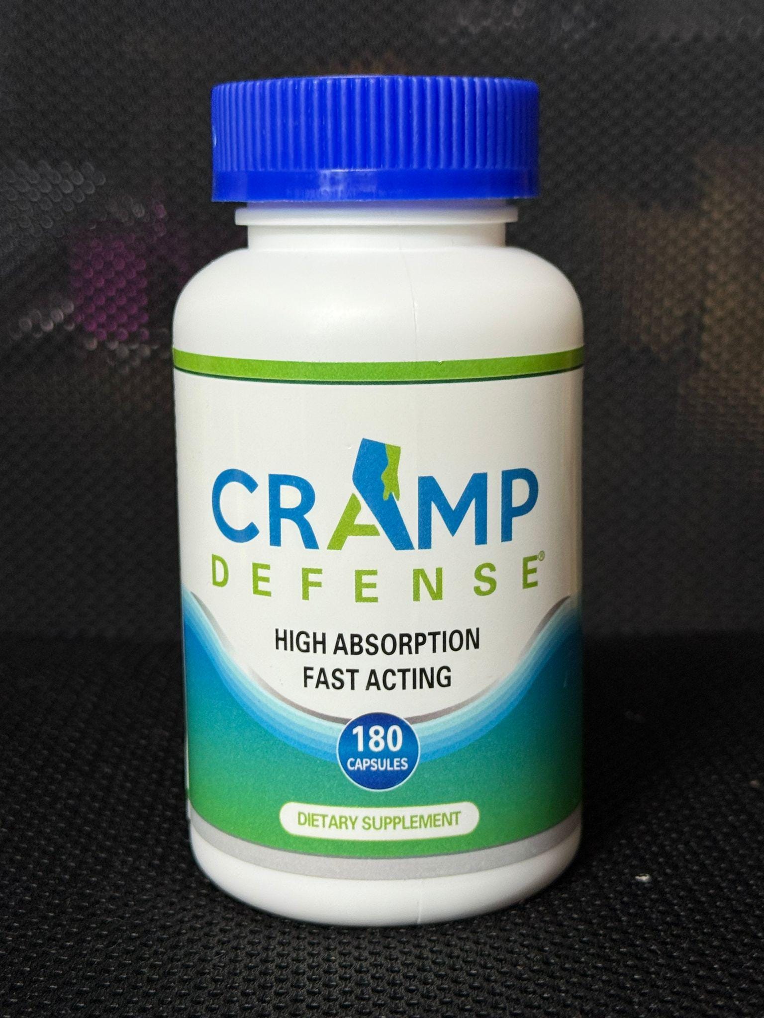 Cramp Defense Magnesium for Leg Cramps, Muscle Cramps &Muscle Spasms Organic Magnesium,Non Laxative,NO Magnesium Oxide OR Herbs! Big 180 Cap