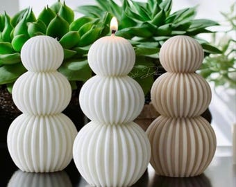 Geometric Balls Candle