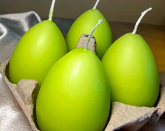 Green Easter Egg Candle