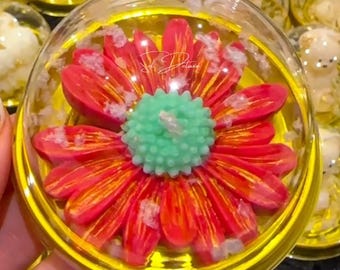 Daisy Flower Candle