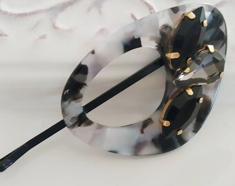 Tichel pin, Sparkling Decorated Hair Pin,bridal , Veil, Jewelry, Accessories, Hair pin,Pin with Shiny Stones, by oshratDesignz