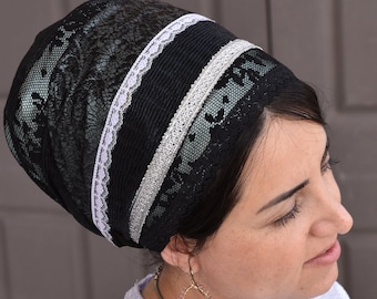 Gorgeous SINAR handmade headscarf,tichel,jewish head covering,headscarf,oshratDesignz,mitpachat,Bandana, Apron