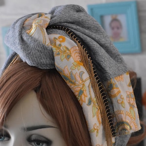 chic mesh cotton and silk combination, head scarf, colorful headscarf, Jewish head covering, mitpachat scarf