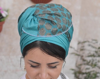 Deep Ocean Fashion Tichel, Kopftuch, Kopfbedeckung, Jüdische Kopfbedeckung, Schal, Bandana, Kopftuch von oshratDesignz