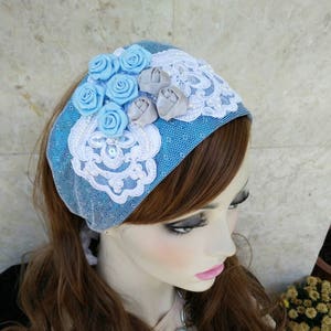 Lovely headband,haarband, israeli tichels, fancy headbands, by oshratdesignz