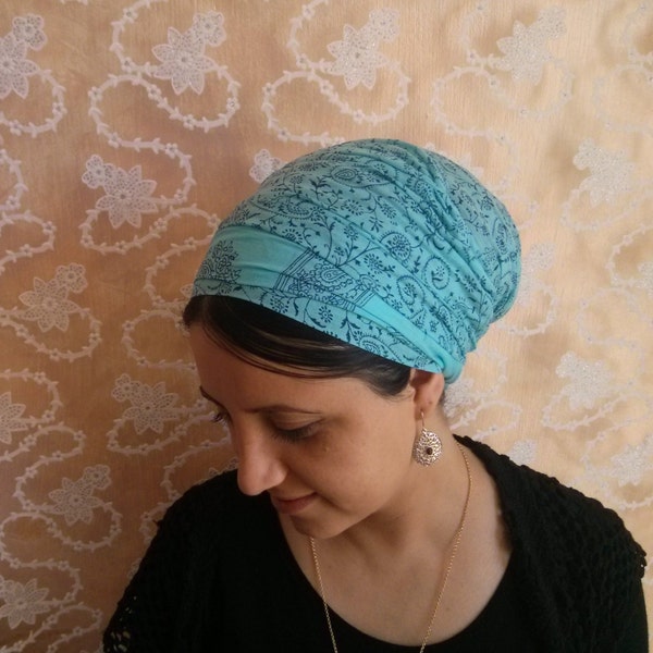 sky blue,head scarf, headscarves,head coverings,haarband,chemo head scarf, israel,tichels, headcoverings,hair scarf