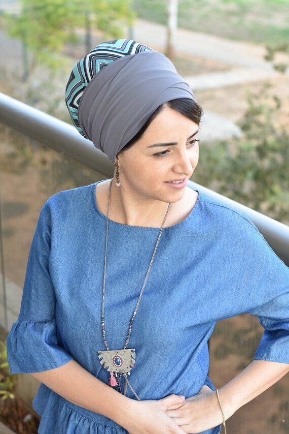 Handmade Chiffon W\lycra One Wrap Apron Tichel, Wrap Around