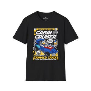 Donald Cabin Cruiser Cartoon Unisex T-Shirt, Nautical Tee, Boat Lover Top, Cruise Ship Shirt, Sailor Gift, Ocean Graphic Tee