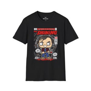 Jack Torrance cartoon uniseks T-shirt, Stephen King horrorfilm T-shirt, overlook hotel shirt, Redrum grafische tshirt, Halloween kostuum top