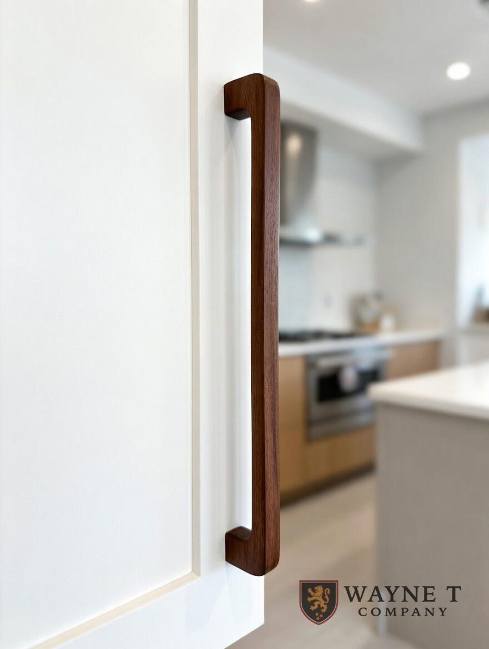 Soft Rounded Handles Custom Kitchen Handles Rounded Modern Solid Wood Cabinet Pulls & Drawer ...