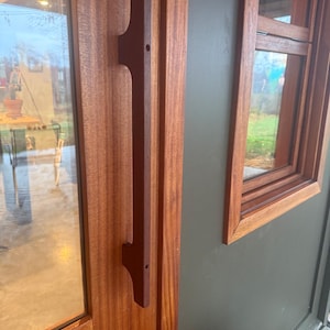 Solid Hardwood Door Pull Handle  – Hand Crafted & Luxury