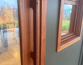Solid Hardwood Door Pull Handle  – Hand Crafted & Luxury