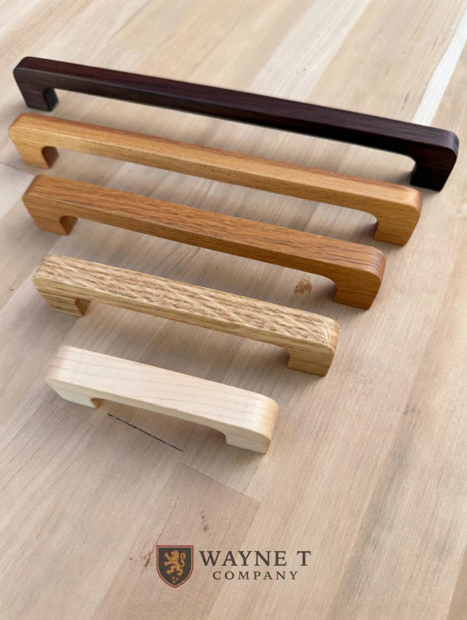 Soft Rounded Handles Custom Kitchen Handles Rounded Modern Solid Wood Cabinet Pulls & Drawer ...