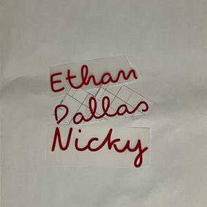Love Island inspirierte personalisierte Vinyl Aufkleber für Tassen, zum Aufbügeln. KOSTENFREIER VERSAND