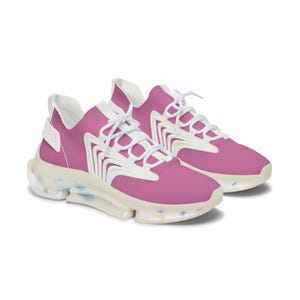 Stylish Women&#39;s Mesh Sneakers - Comfortable Athletic Footwear, Casual Shoes for Fitness, Trendy Sneakers for Everyday Wear, Pink