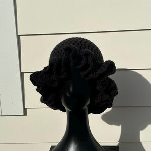 Crochet Ruffle Hat