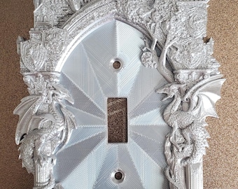 Dragon Castle fantasy Light Switch Cover