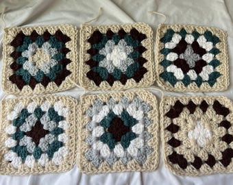 Custom Crochet Granny Squares | DIY Blanket Starter Kit, Yarn & Hook Add-On