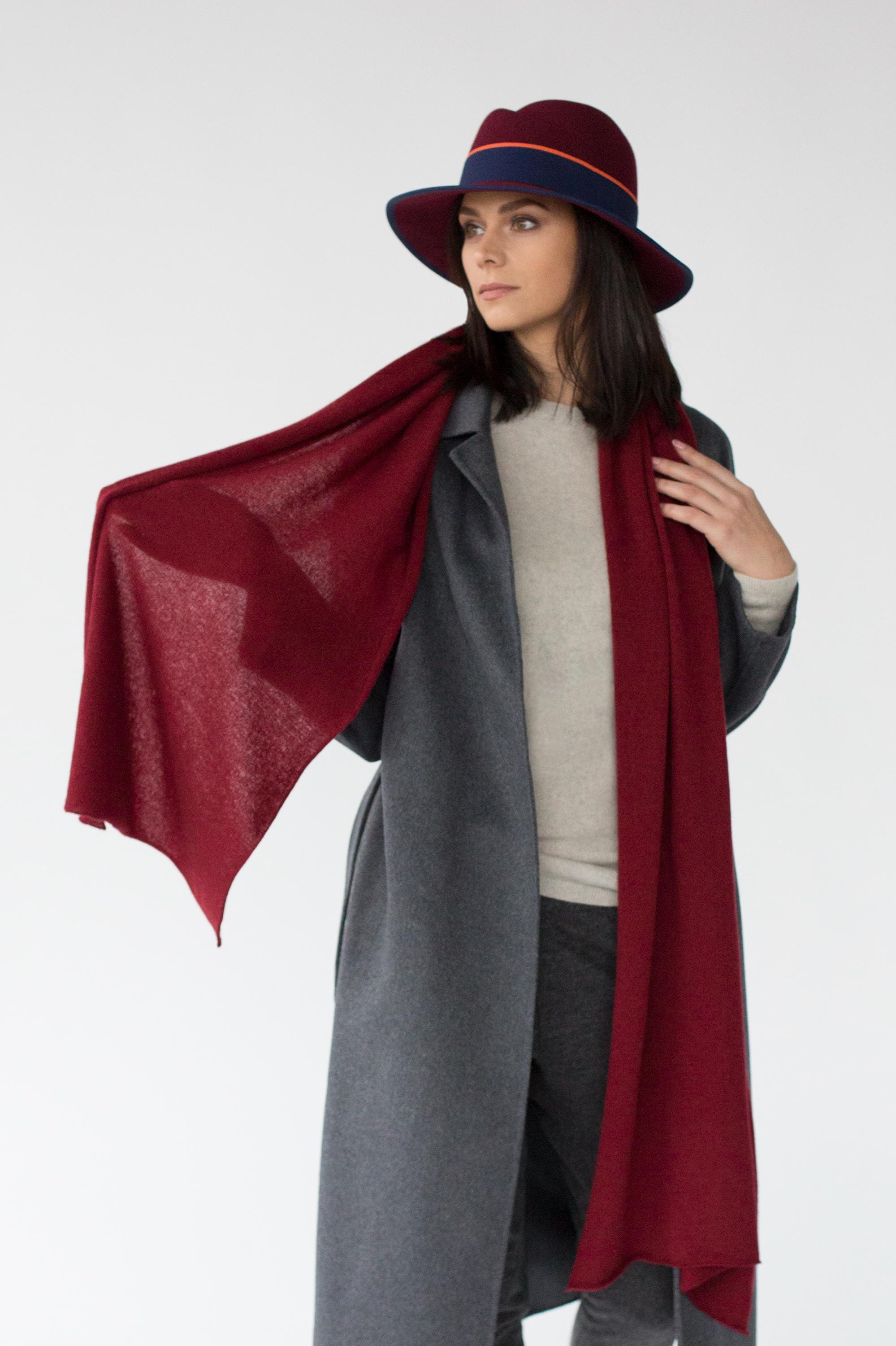 Scialle In Cashmere Puro Marrone Fatto A Mano Dal Nepal – Scialle Morbido E Avvolgente Per Donna, Colore Naturale