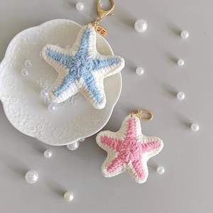 Starfish Crochet Pattern, Crochet Starfish Keychain Pattern for Couple, Crochet Keychain Pattern, Sea Star Crochet Pattern, Valentine Gift