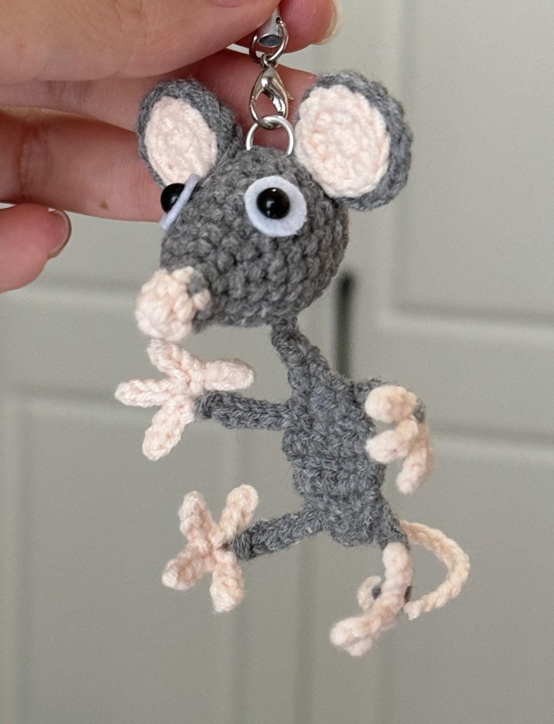 Crochet Rat Pattern | Crochet Little Mouse Keychain | Beginner
