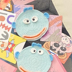 Hässlicher Fisch Untersetzer Häkeln PDF Muster, Hangyodon Häkeln PDF, Easy DIY Amigurumi, Süßes Tier Untersetzer-Muster, Tier Geschenk gehäkelt