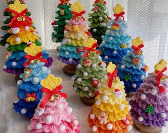 Christmas Tree Crochet Pattern, 7-Layer Crochet Christmas Tree, Crochet Christmas Decor, Amigurumi Christmas Tree, Handmade Christmas Gifts