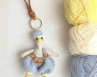 Crochet Goose Keychain Pattern | Crochet Goose Pattern | Amigurumi Duck Keychain | Crochet Cute Animal Keychain | Crochet Cute Duck Pattern
