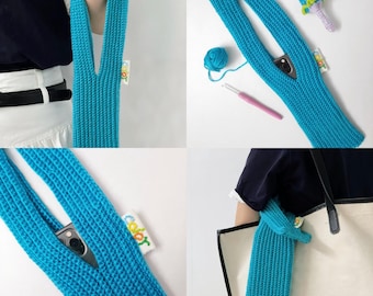 Phone Bag Crochet Pattern +Video, Crochet Phone Pocket Pattern, Amigurumi Phone Holder, Crochet Phone Strap Pattern, Phone Pouch Sleeve Case