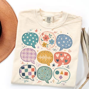 Comfort Colors Speech Therapist Shirt Gift, Cute SLP Back To School Sweatshirt