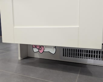 3D Printed Hello Kitty Styled Foot Pull | Hands-Free Trash Cabinet Drawer Opener