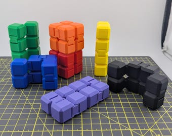 Fidget Infinity Cube | 3D Printed Focus & Attention Toy | Everyday Carry One-Handed Stimulation Satisfaction