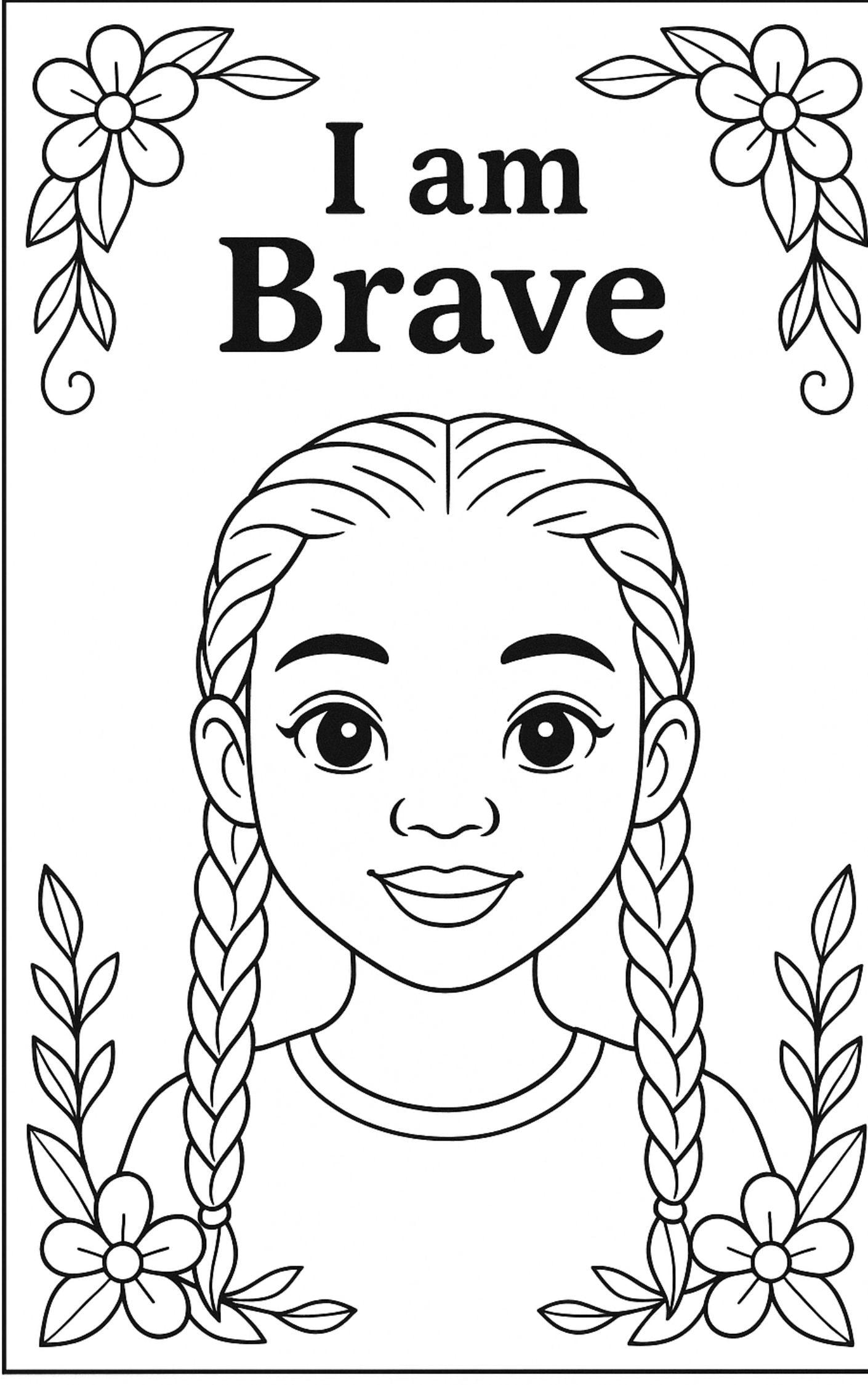 Christian Black Girl Coloring Book: Bible Verse Affirmations (printable ...