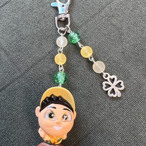 Russell from Up doorables beaded keychain