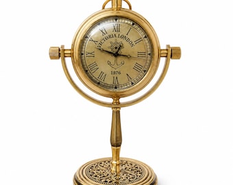 New Silver Sir William & Smith ESTD 1868 Mantel Clock. From Base