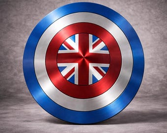 Kapitein Carter-schildreplica – Union Jack Metal Steel Cosplay Prop Armor