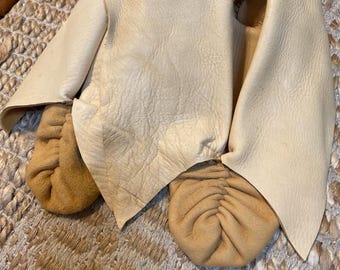 Adult Cherokee Moccasins: Buckskin, Handmade by Citizen Batch 1