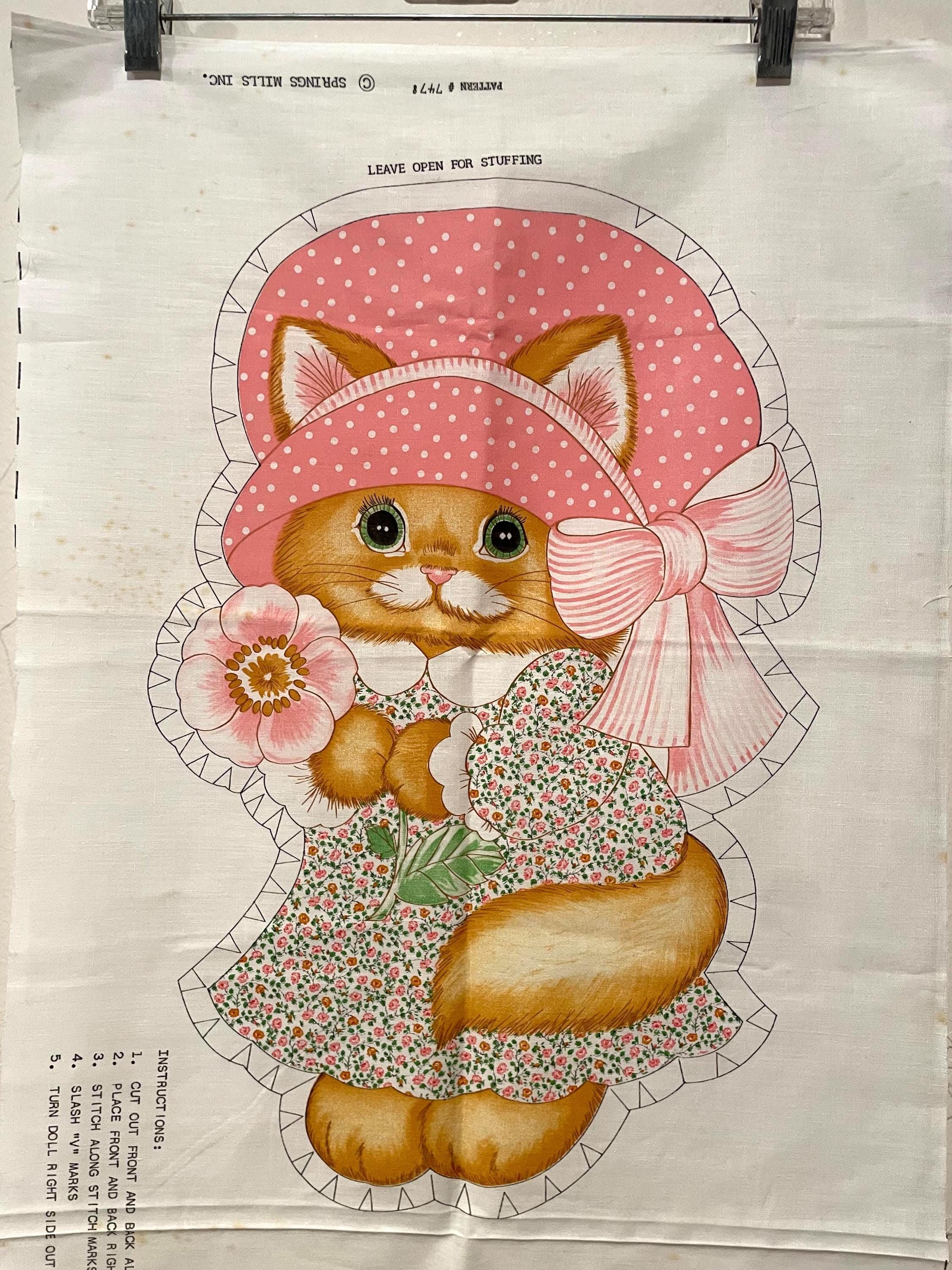 1970s Stuffed Cat - Etsy
