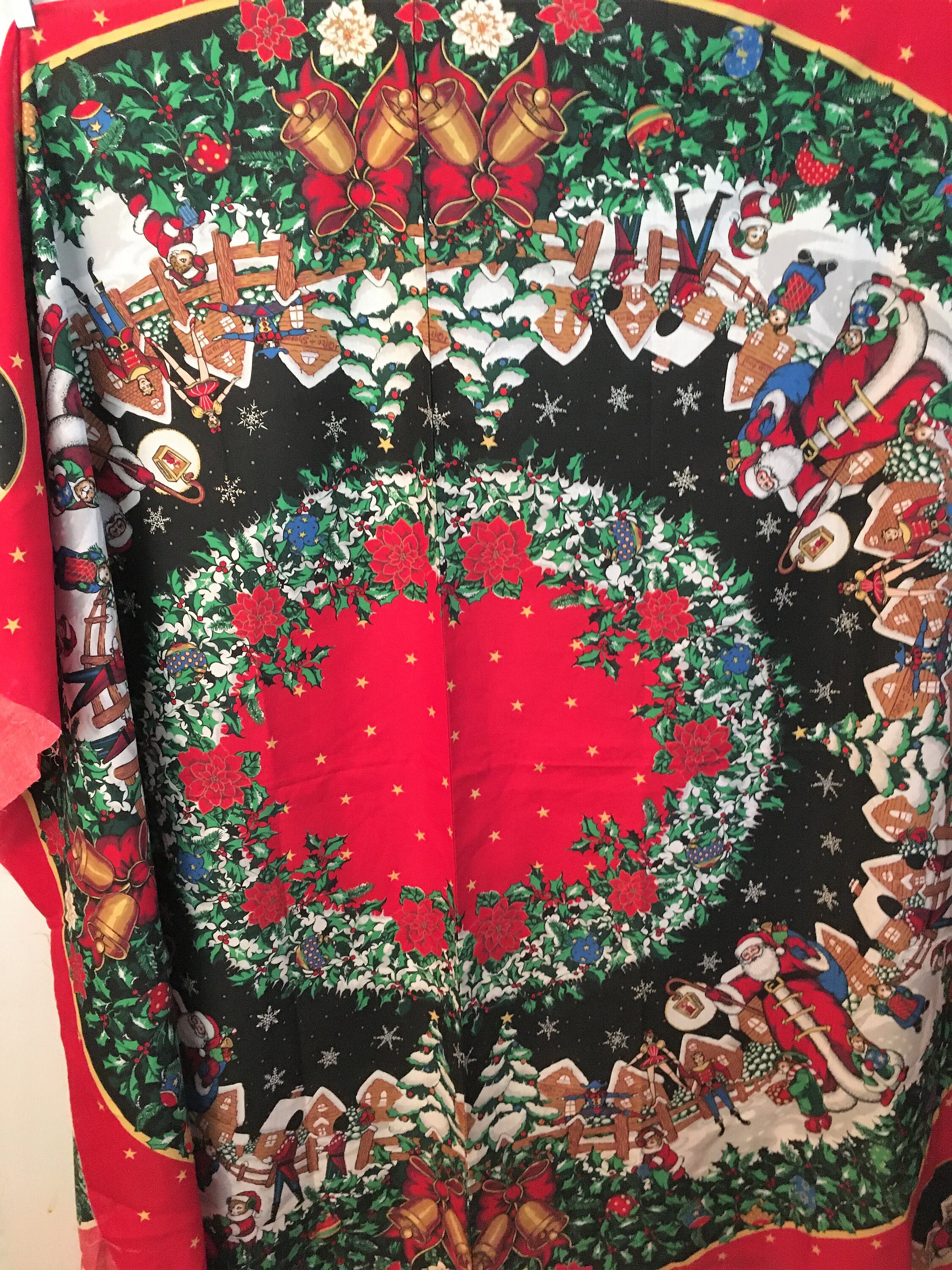 Christmas Tree Skirt Fabric Panels 