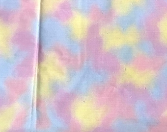 Vintage Pastel Easter Colors Pink Purple Yellow OOP Daisy Kingdom Fat  Quarter FQ 18x21"
