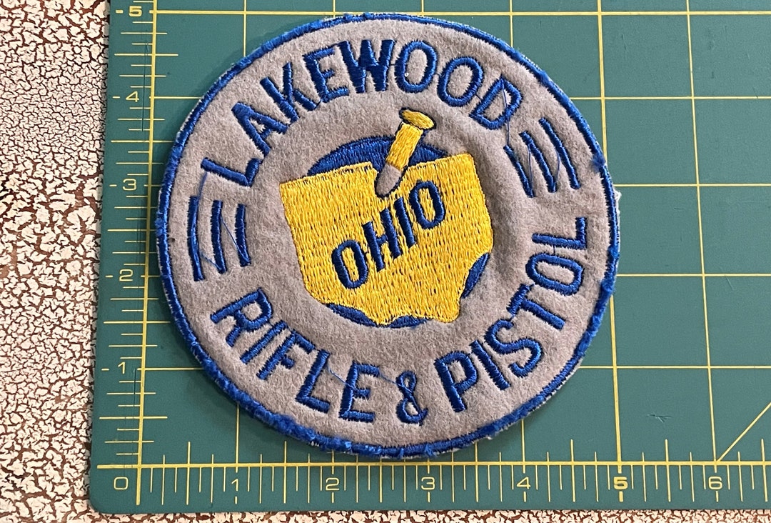 Very Rare Vintage LAKEWOOD RIFLE & PISTOL Ohio Patch, Shooting Range 5 ...