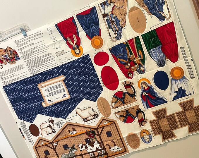 Christmas Nativity Fabric Panel Cut and Sew Craft Cranston Keepsake Crafts Christian Religious
