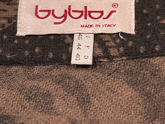 Vintage Byblos Midi Maxi Skirt Floral Wool, Angor… - image 6